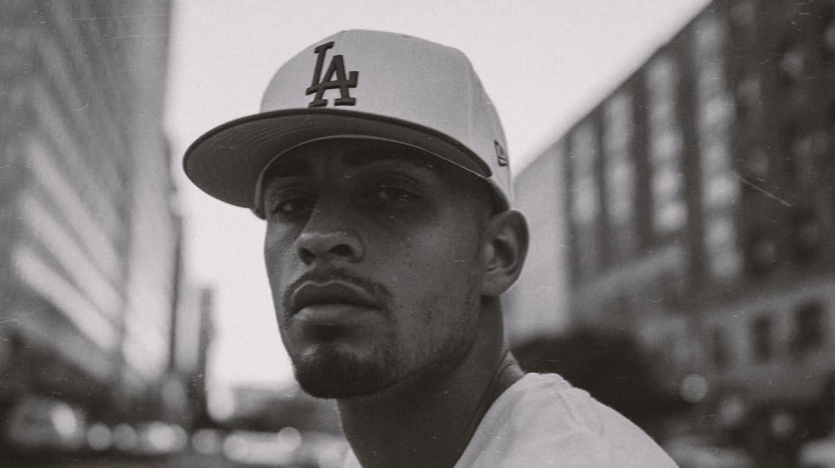 Collector in an LA fitted cap
